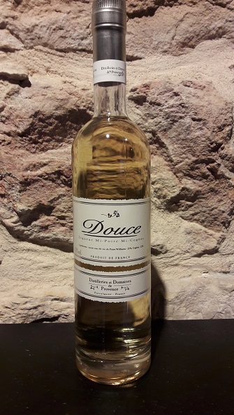 Douce, half pear/half cognac 30% alc/vol
